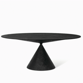Clay table cm 180 stone/concrete finishing