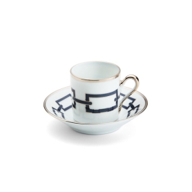 6 coffee cups with saucers