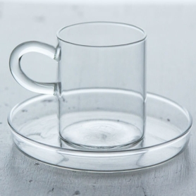 6 tazze caffè in vetro borosilicato