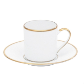 6 tazze caffè con piattino