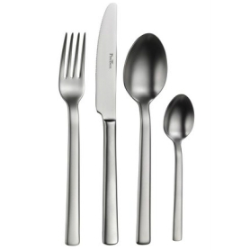 set posate 24 pezzi satinato