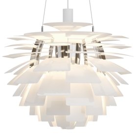 lampada sospensione Artichoke cm 60 bianco