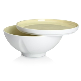 set of 4 bowls 18 cm + 4 round dessert plates 18 cm