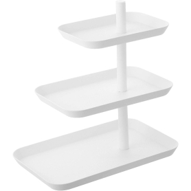 triple cake stand white