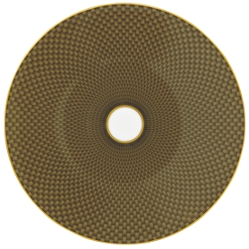 2 dessert plates brown