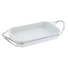 porcelan tray with handles 35 cm