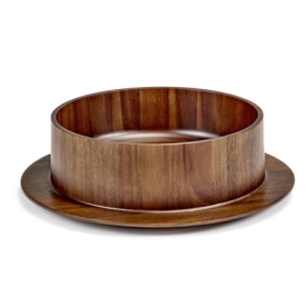 wooden salad bowl cm 35