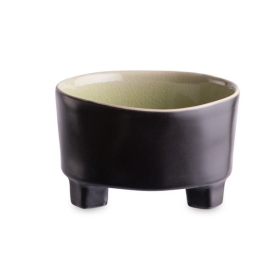 footed bowl cm 14 lightgreen