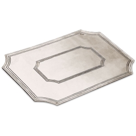 octagonal pewter placemat