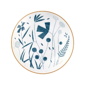 dessert plate cm 21 blue