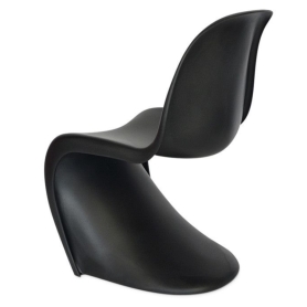 Panton chair nero opaco