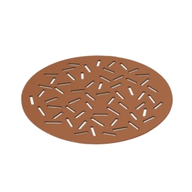 PITAGORA PLACEMAT ROUND cognac TCR5066