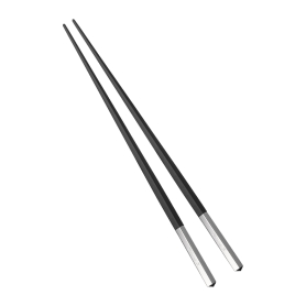 set bacchette nero/silver