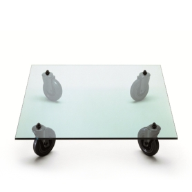 coffee table with wheels small  cm 110x110