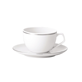 6 coffee cups with saucers