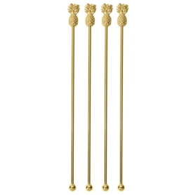 set 4 mescolatori ananas oro