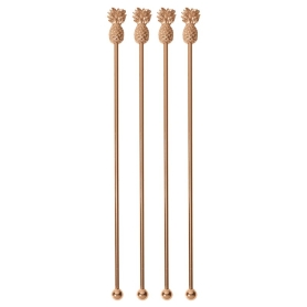set 4 mescolatori ananas rame