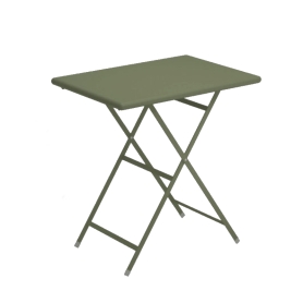 tavolino pieghevole da esterni 50x70 cm verde militare
