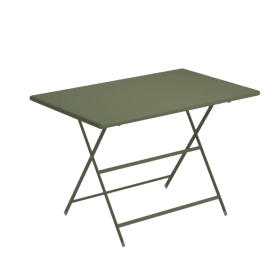 tavolino pieghevole da esterni 70x110 cm verde militare