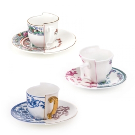 Set of 3 coffee cups tè I edition decoration