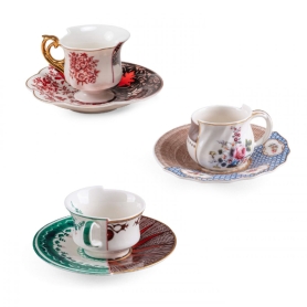 Set of 3 coffee cups tè II edition decoration