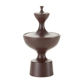 Ceramic container N.1 aubergine