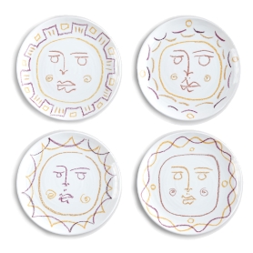 set of 4 dinner plates cm 27