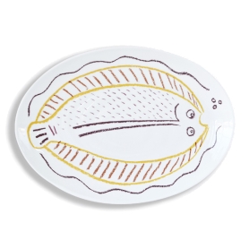 oval plate cm 34