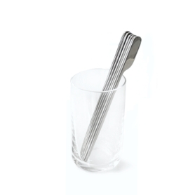set 6 picks aperitivo acciaio inox a specchio