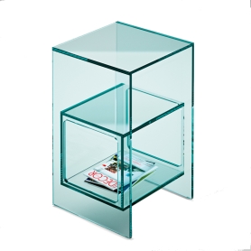 Magique bed side table trasparent