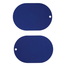 set of 2 silicone blu placemat