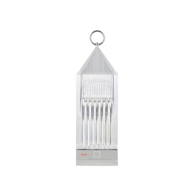 lampada a batteria Lantern trasparente