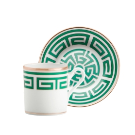 6 coffee cups with saucers