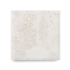Cityscape Zurigo con teca plexi