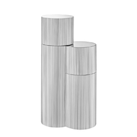 2 Granville salt & pepper mills silver coated