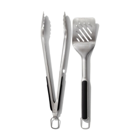 set pinza e paletta barbecue