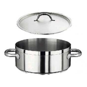 casseruola bassa cm 24 con coperchio