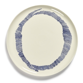 Piatto torta Feast stripes blue cm 35