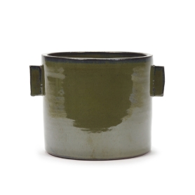 glazed ceramic pot h cm 17,5