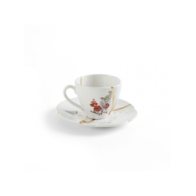 set of espresso cups with saucers 09642