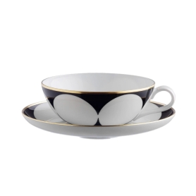 set of 2 teacups with saucers