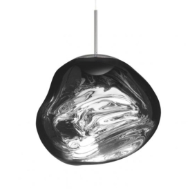 lampada a sospensione Melt cromo