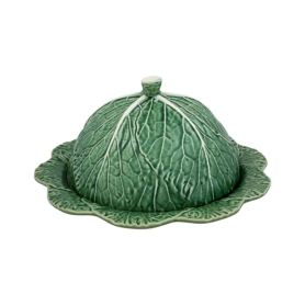 cabbage cheese tray with dome creme cm 34,5