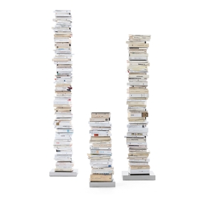 Ptolomeo bookcase 215 cm black/inox