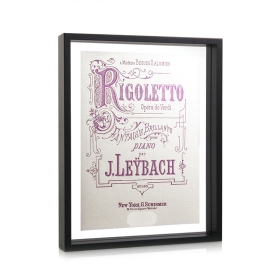 stampa tipografica Rigoletto di Giuseppe Verdi