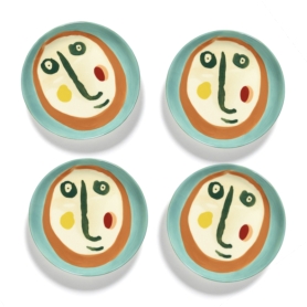 set 4 piatti Feast face 2 cm 16