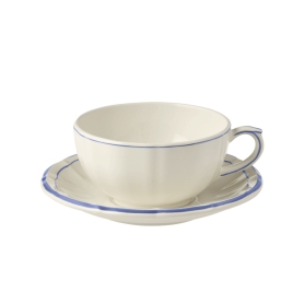 couple of breakfast cups with saucers 30cl