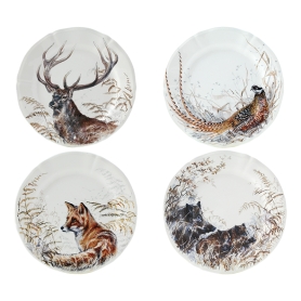 4 dessert plates cm 23