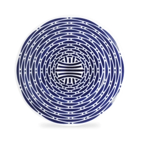 6 dessert plates blue cm 21,5