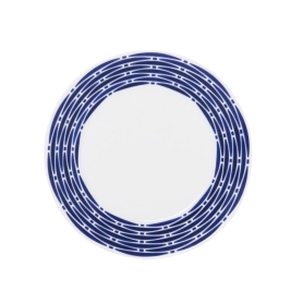 6 desser plates white cm 21,5
